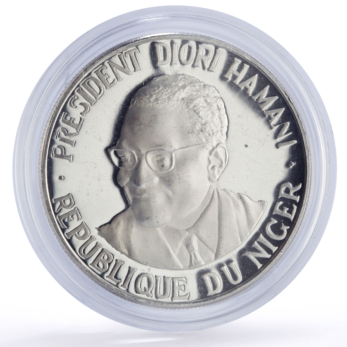 Niger 1000 francs Independence Hamani History Politics proof silver coin 1960