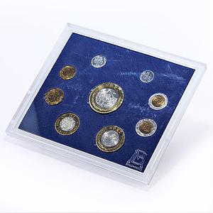 Mexico Various Set Republic Coinage Commemorative BU bimetal coins 1995