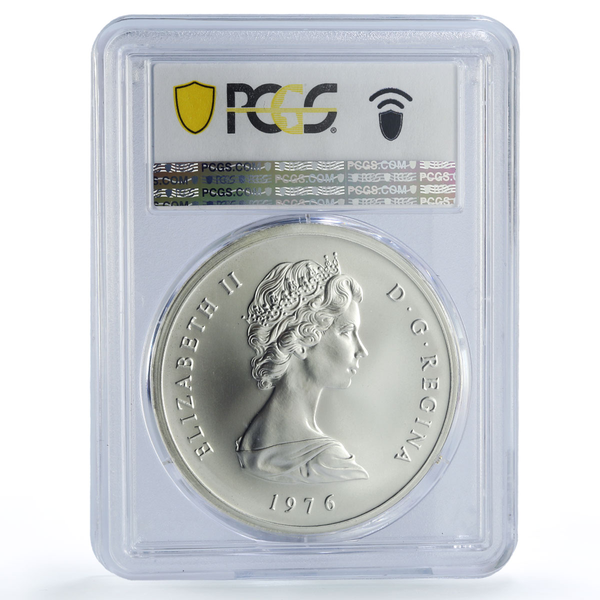 Turks and Caicos 20 crowns Queen Victoria Matte MS70 PCGS silver coin 1976