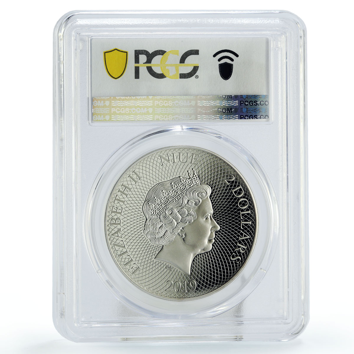 Niue 2 $ Conservation Wildlife Albatross Bird Polar Fauna MS70 PCGS Ag coin 2019