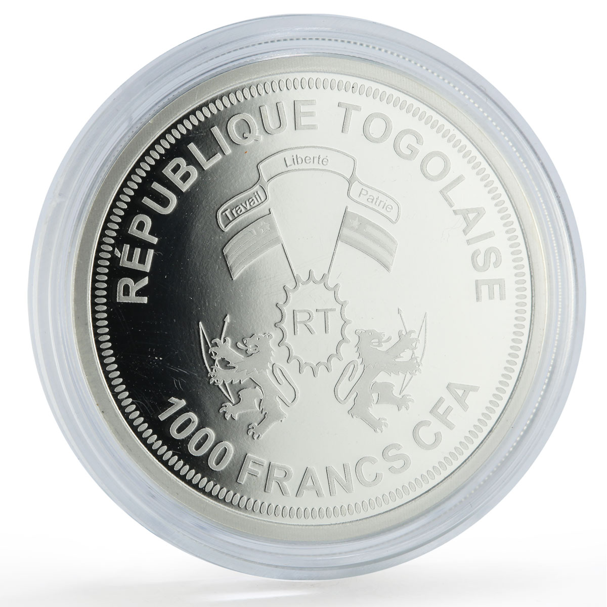 Togo 1000 francs Saturn Solar System Planets Space proof silver coin 2019