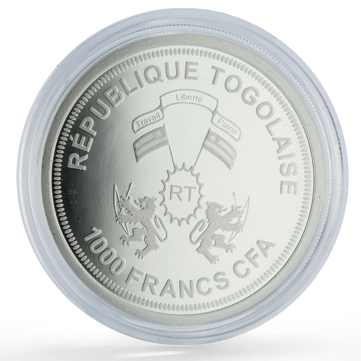 Togo 1000 francs Uranus Solar System Planets Space proof silver coin 2019