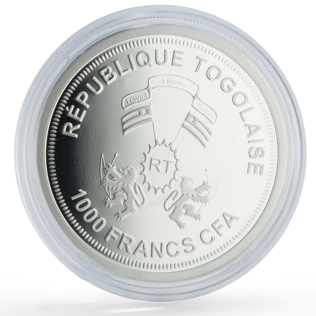 Togo 1000 francs Sun Sonne Solar System Planets Space proof silver coin 2019