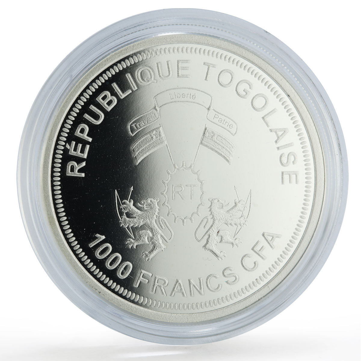 Togo 1000 francs Earth Erde Solar System Planets Space proof silver coin 2019