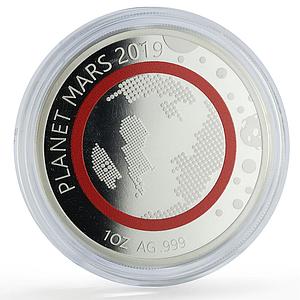 Togo 1000 francs Mars Solar System Planets Space proof silver coin 2019