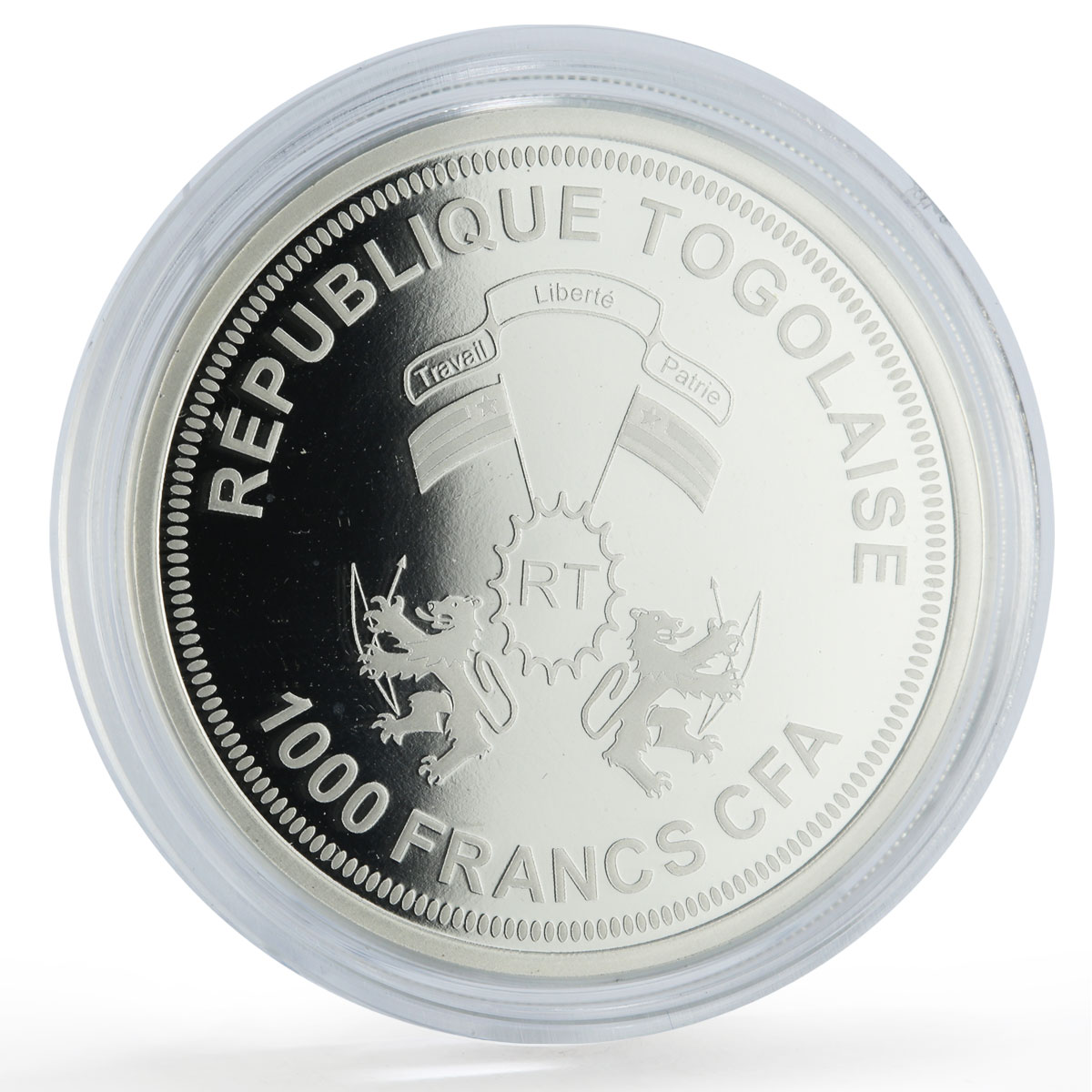 Togo 1000 francs Mars Solar System Planets Space proof silver coin 2019