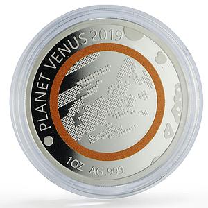 Togo 1000 francs Venus Solar System Planets Space proof silver coin 2019