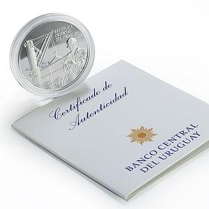 Uruguay 1000 pesos National Ports Administration ANP proof silver coin 2016