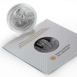 Uruguay 1000 pesos Eladio Dieste Iglesia Atlantida Church proof silver coin 2021