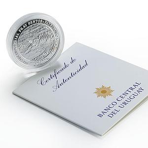 Uruguay 1000 pesos Fray Bentos Factory Plant Industry proof silver coin 2016
