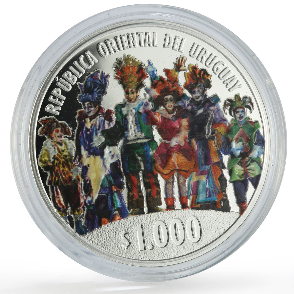 Uruguay 1000 pesos La Murga Carnival Music Dances Culture proof silver coin 2020