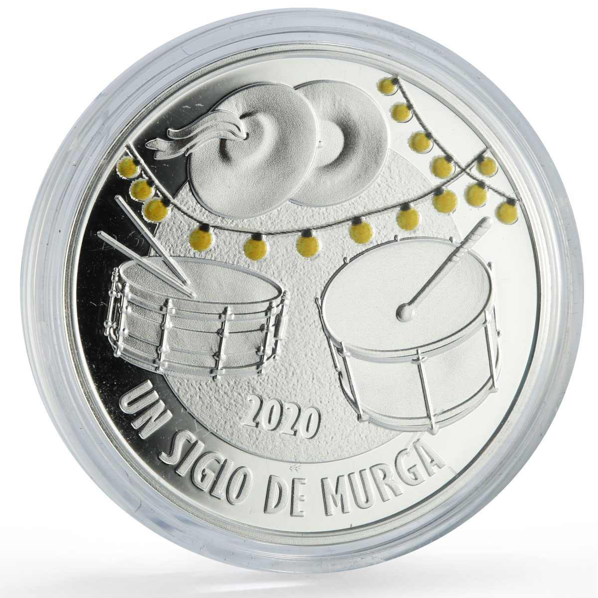 Uruguay 1000 pesos La Murga Carnival Music Dances Culture proof silver coin 2020