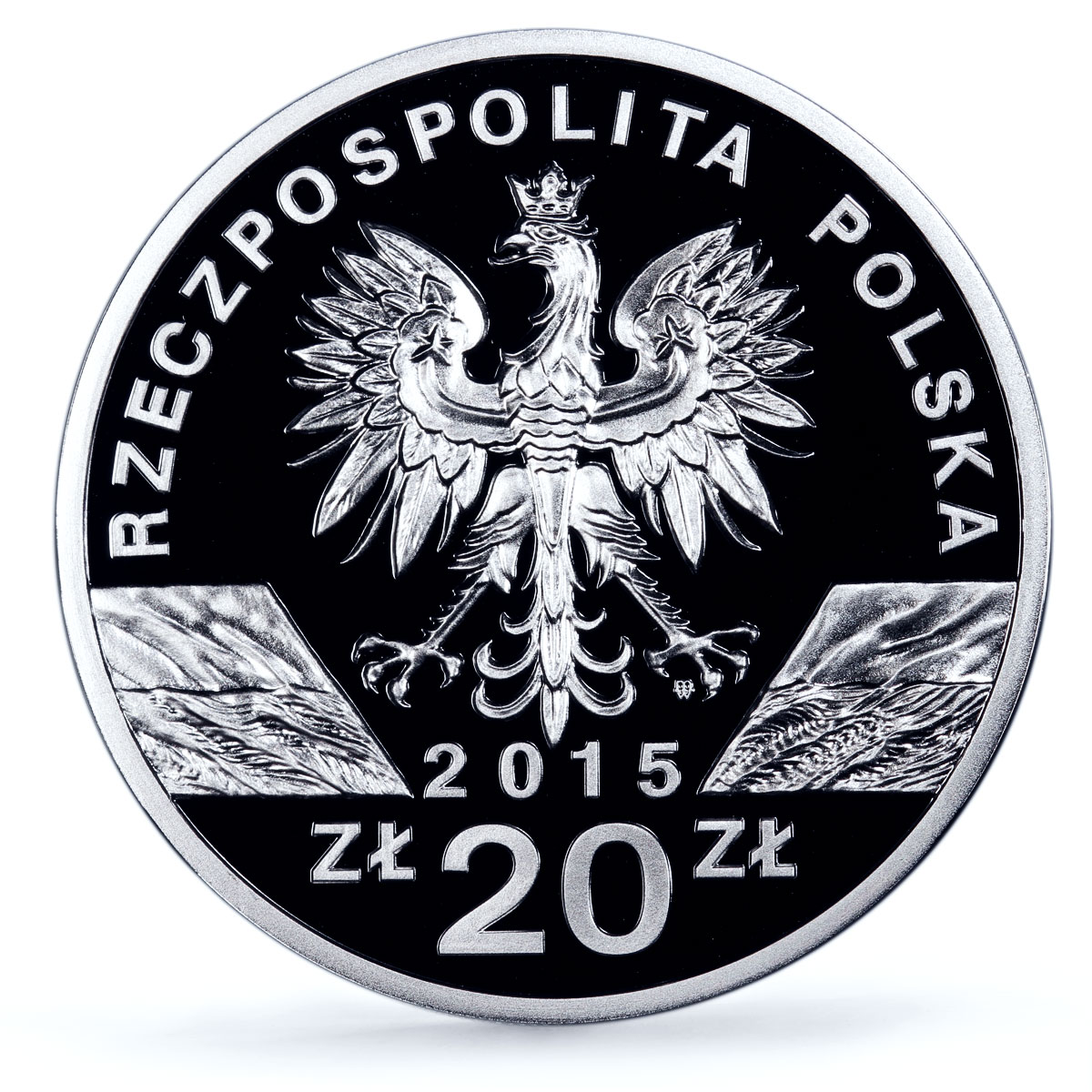 Poland 20 zlotych Pszczola Honeybee Animals Fauna PR70 PCGS silver coin 2015
