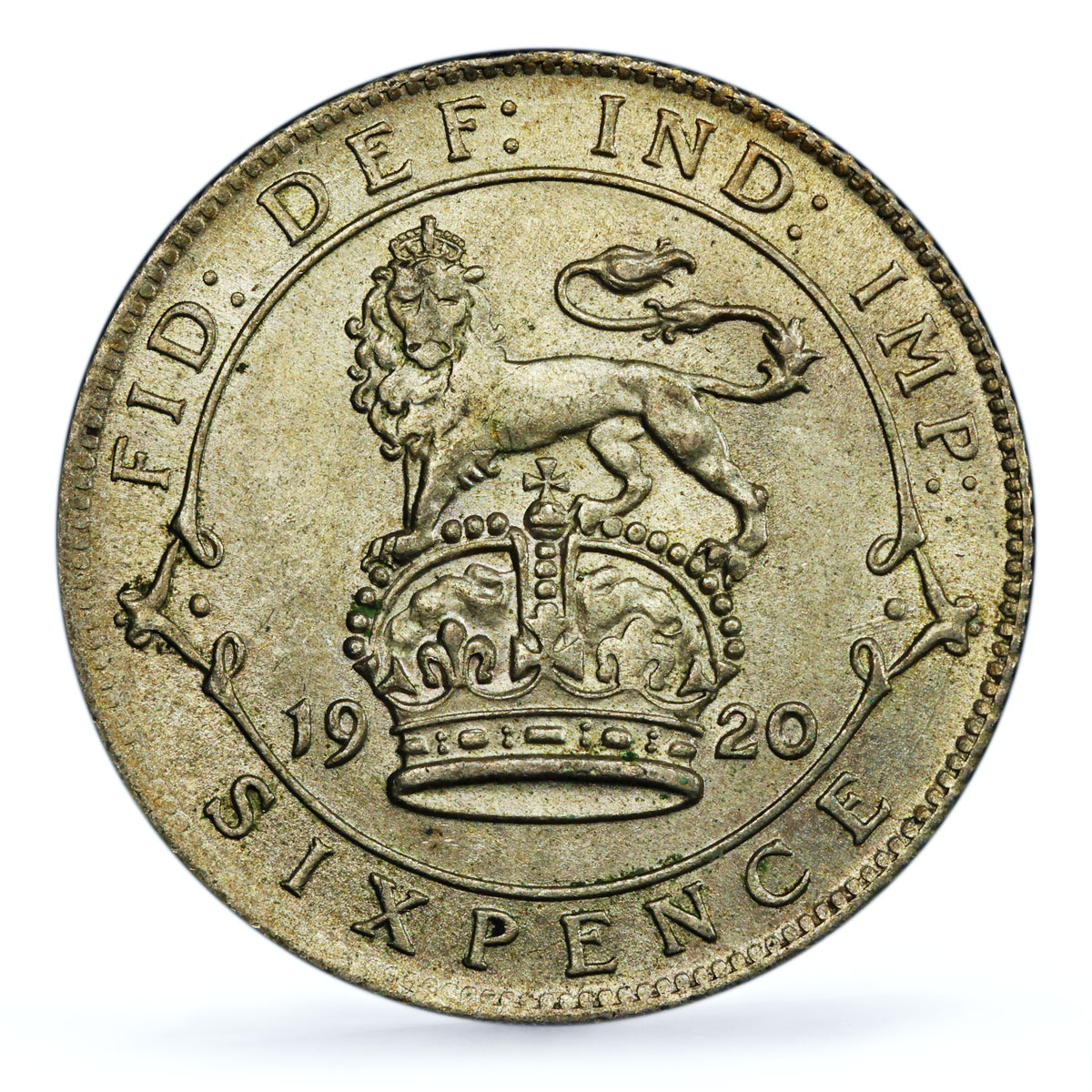 Great Britain 6 pence King George V Coinage KM-815a MS64 PCGS silver coin 1920