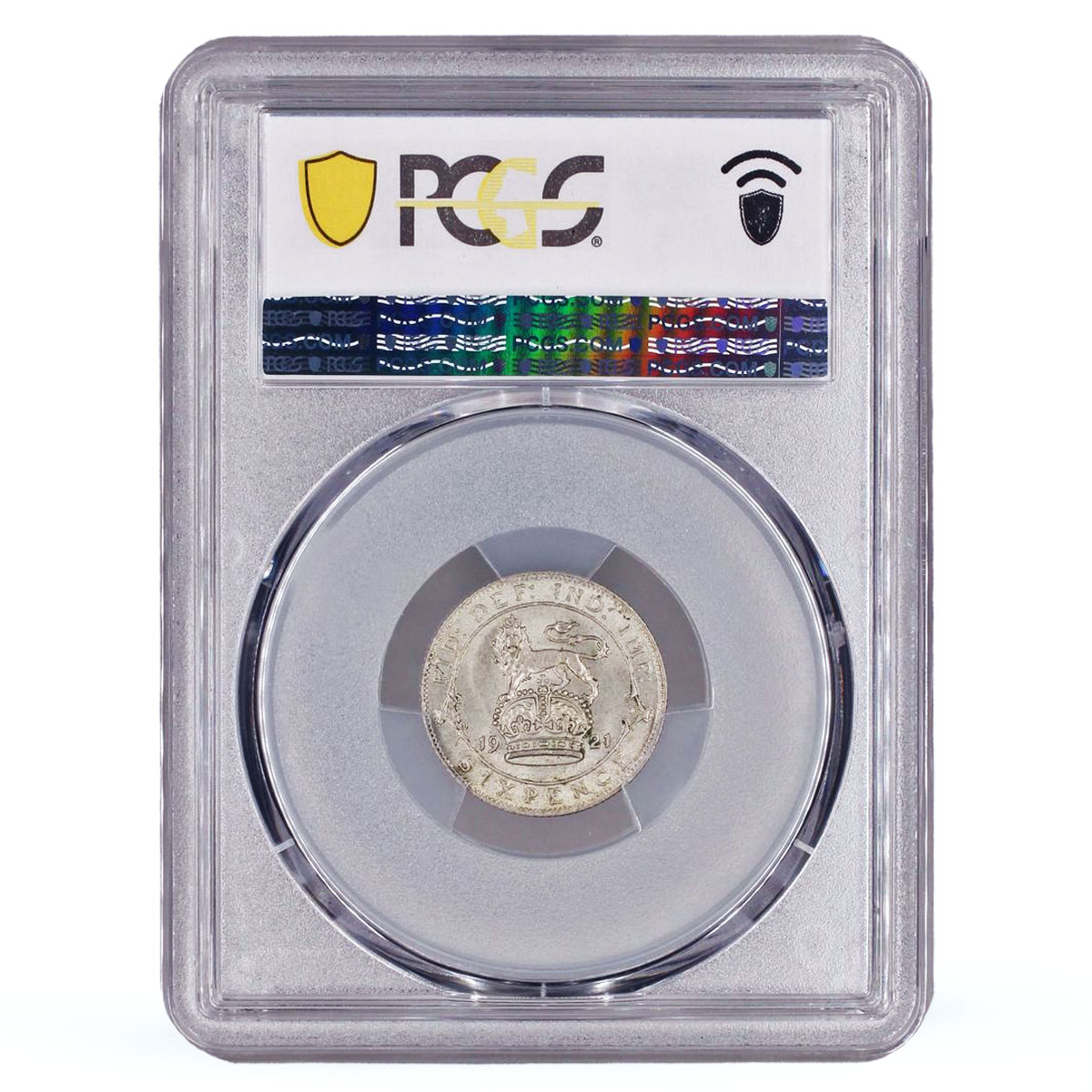 Great Britain 6 pence King George V Coinage KM-815a MS64 PCGS silver coin 1921