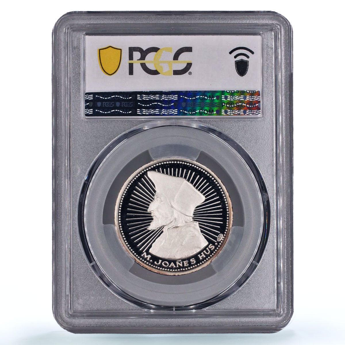 Czechoslovakia Dubcek Jan Hus Pravda Vitezi History SP67 PCGS silver medal 1968