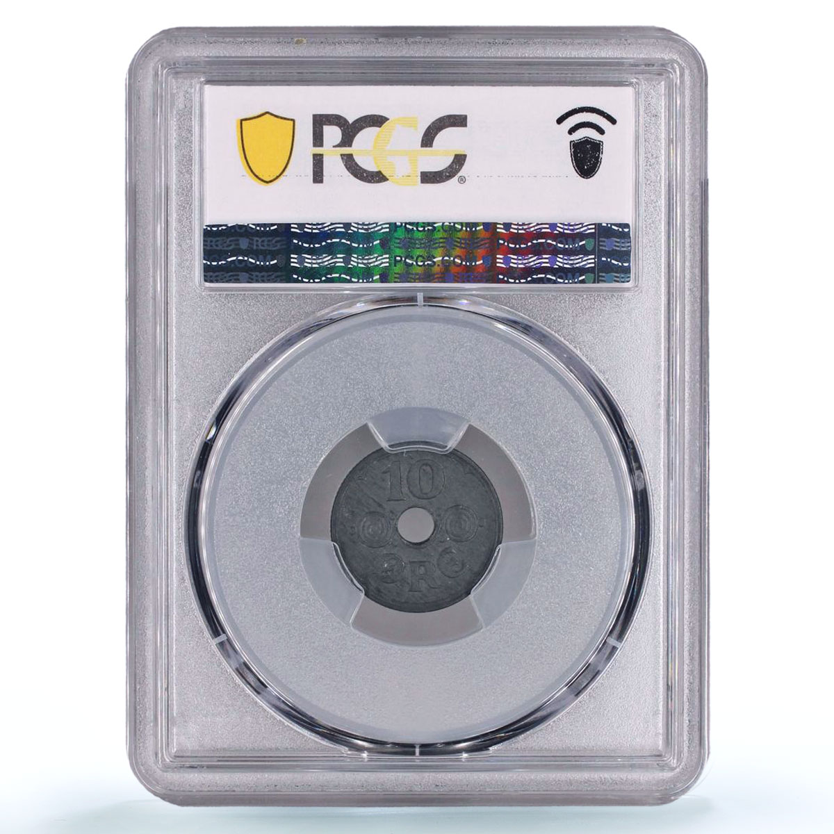 Denmark 10 ore King Christian X Coinage German Occupation MS62 PCGS coin 1945