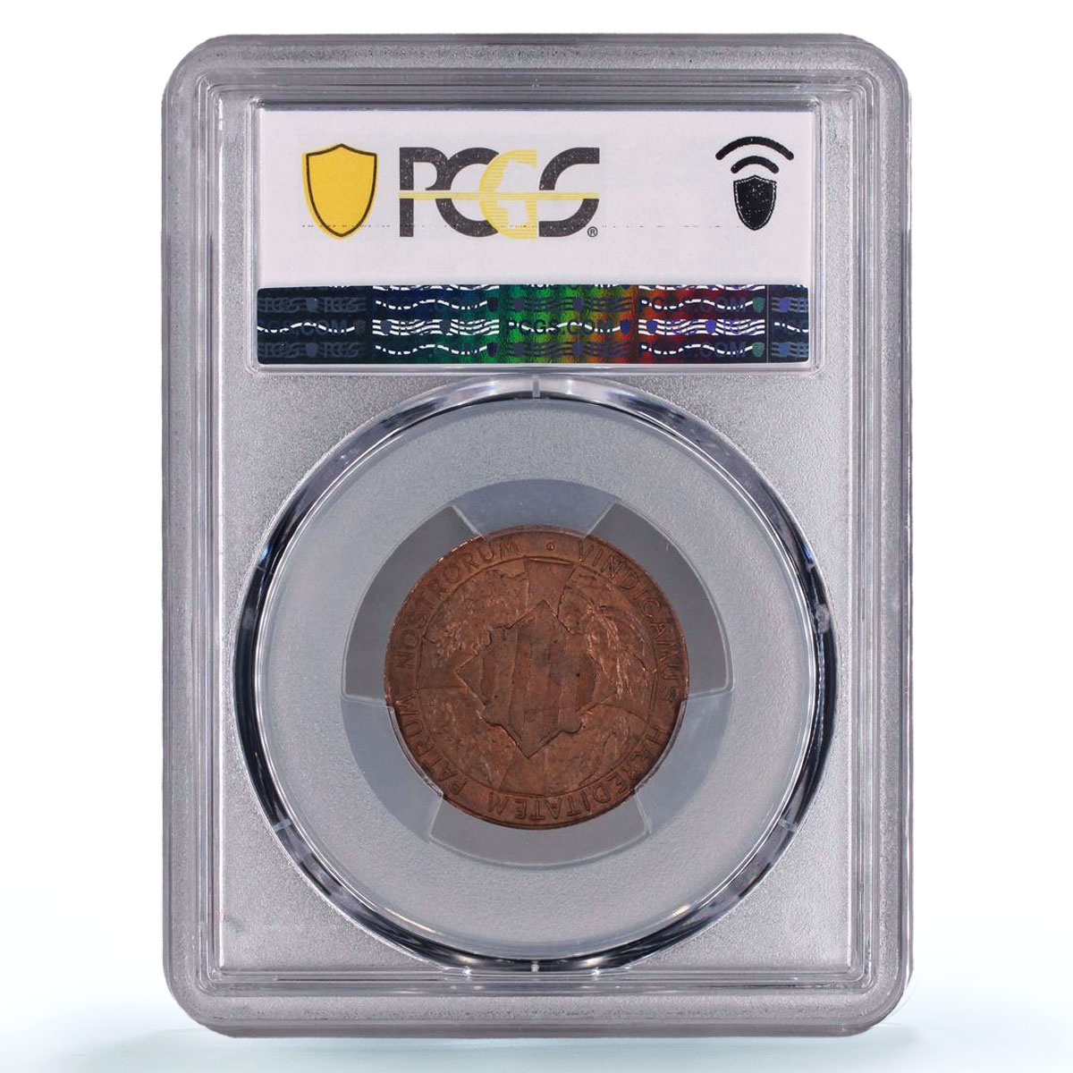 Spain Catalonia 5 centimos Catalanist Union St George MS63 PCGS copper coin 1900