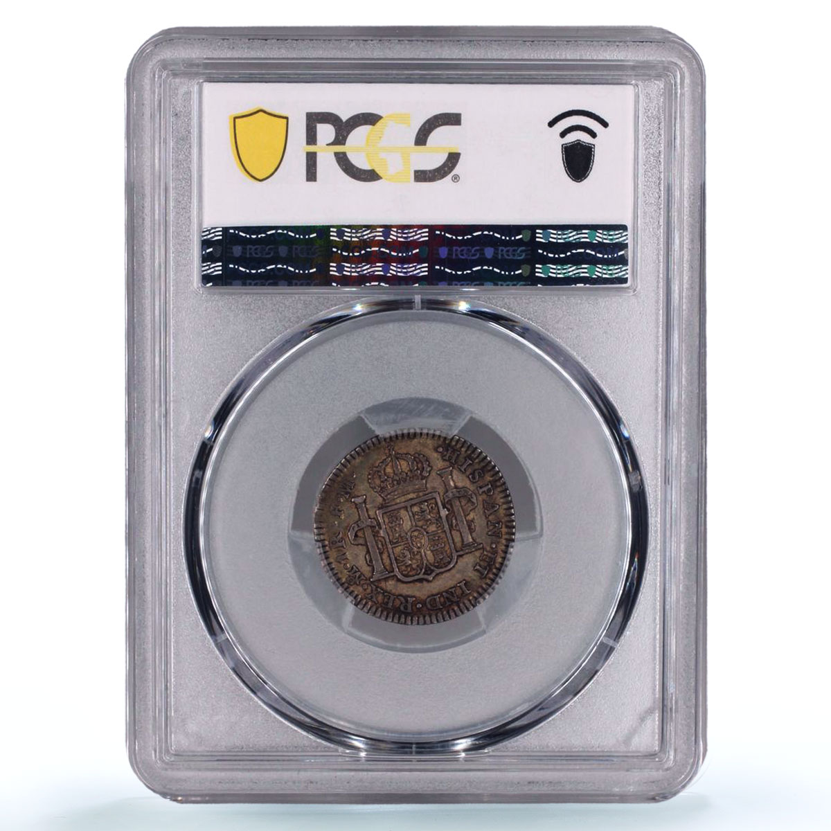 Mexico 1 real King Charles Carlos IV Coinage KM-81 AU50 PCGS silver coin 1798