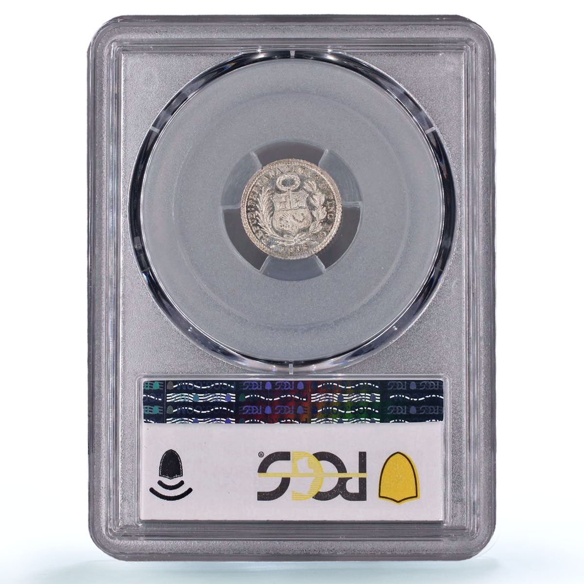 Peru 1/2 dinero Republic Coinage Liberty Seated MS63 PCGS silver coin 1916