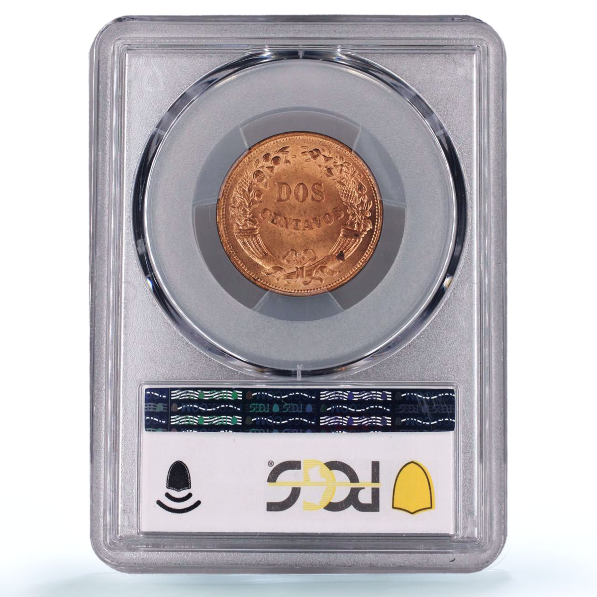 Peru 2 centavos Republic Coinage Radiant Star KM-212 MS64 PCGS bronze coin 1945