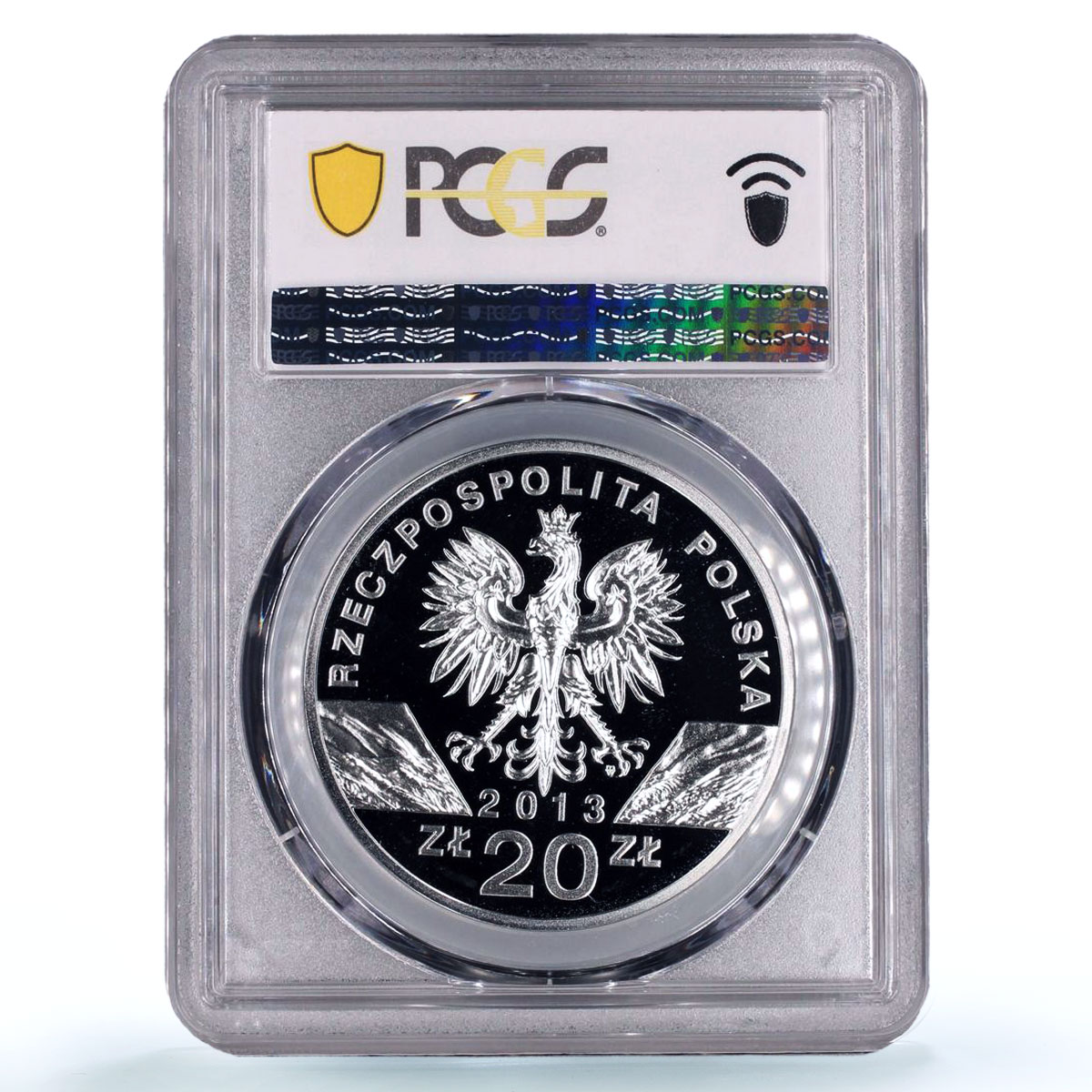 Poland 20 zlotych Zubr Bison Bull Animals Fauna PR69 PCGS silver coin 2013