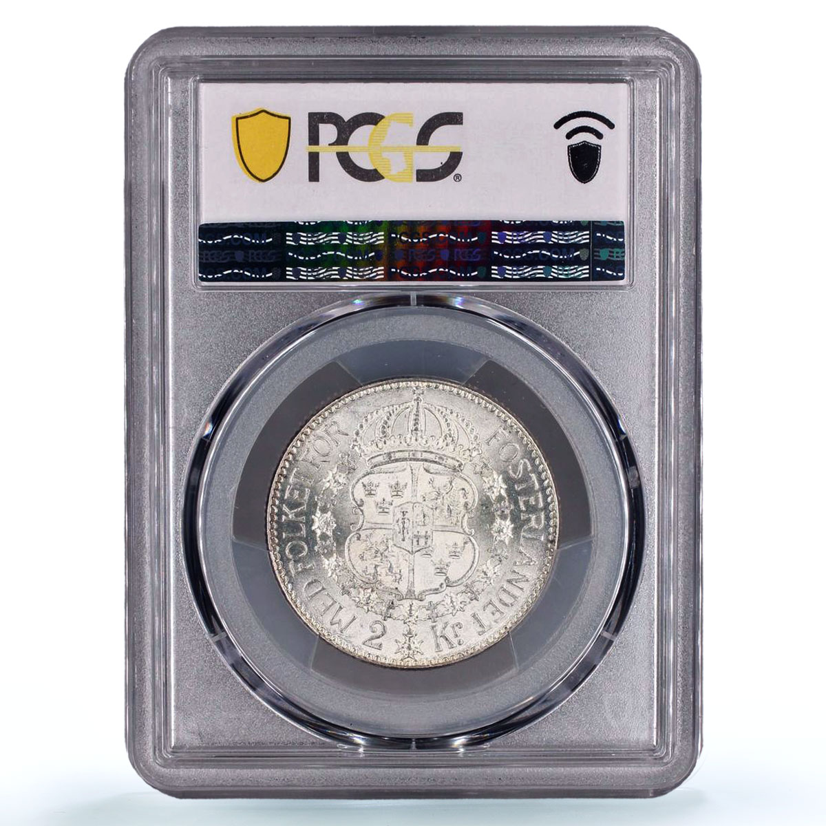 Sweden 2 kronor King Gustaf V Coinage KM-787 MS62 PCGS silver coin 1914