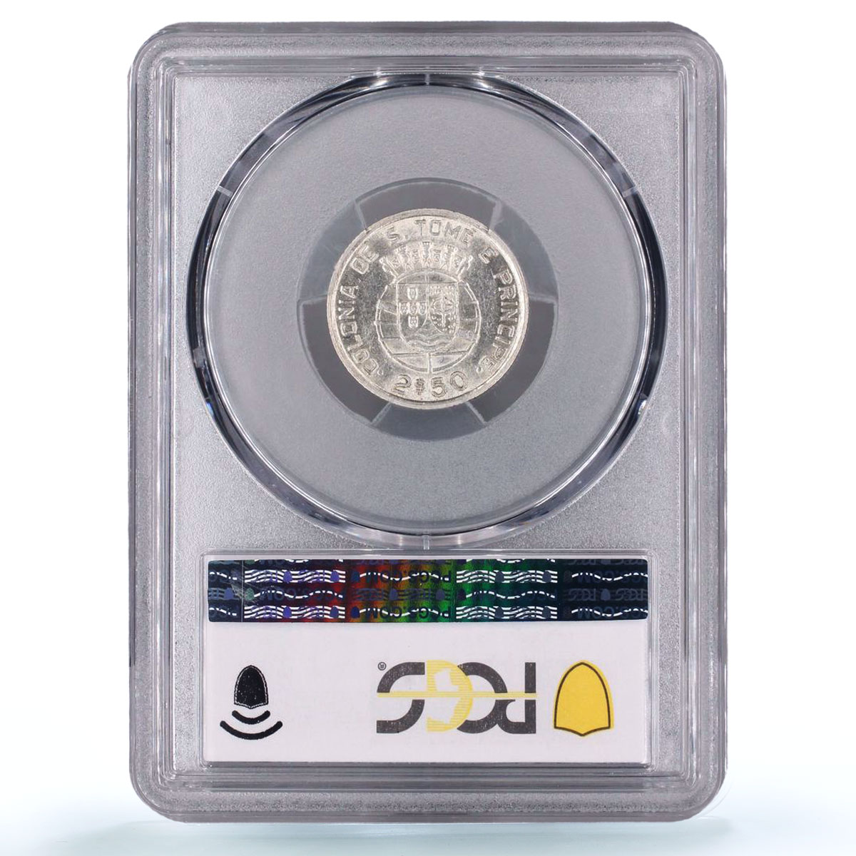 Sao Tome 2 1/2 escudos Portugal Coinage KM-5 AU58 PCGS silver coin 1948