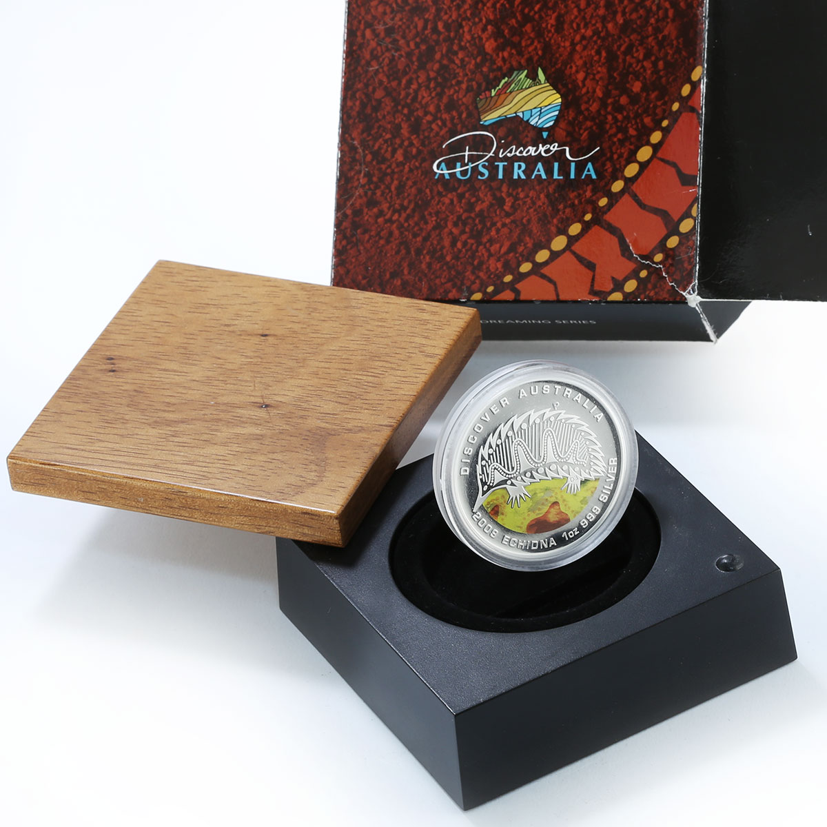 Australia 1 dollar Echidna Spiny wild nature silver coin 2009