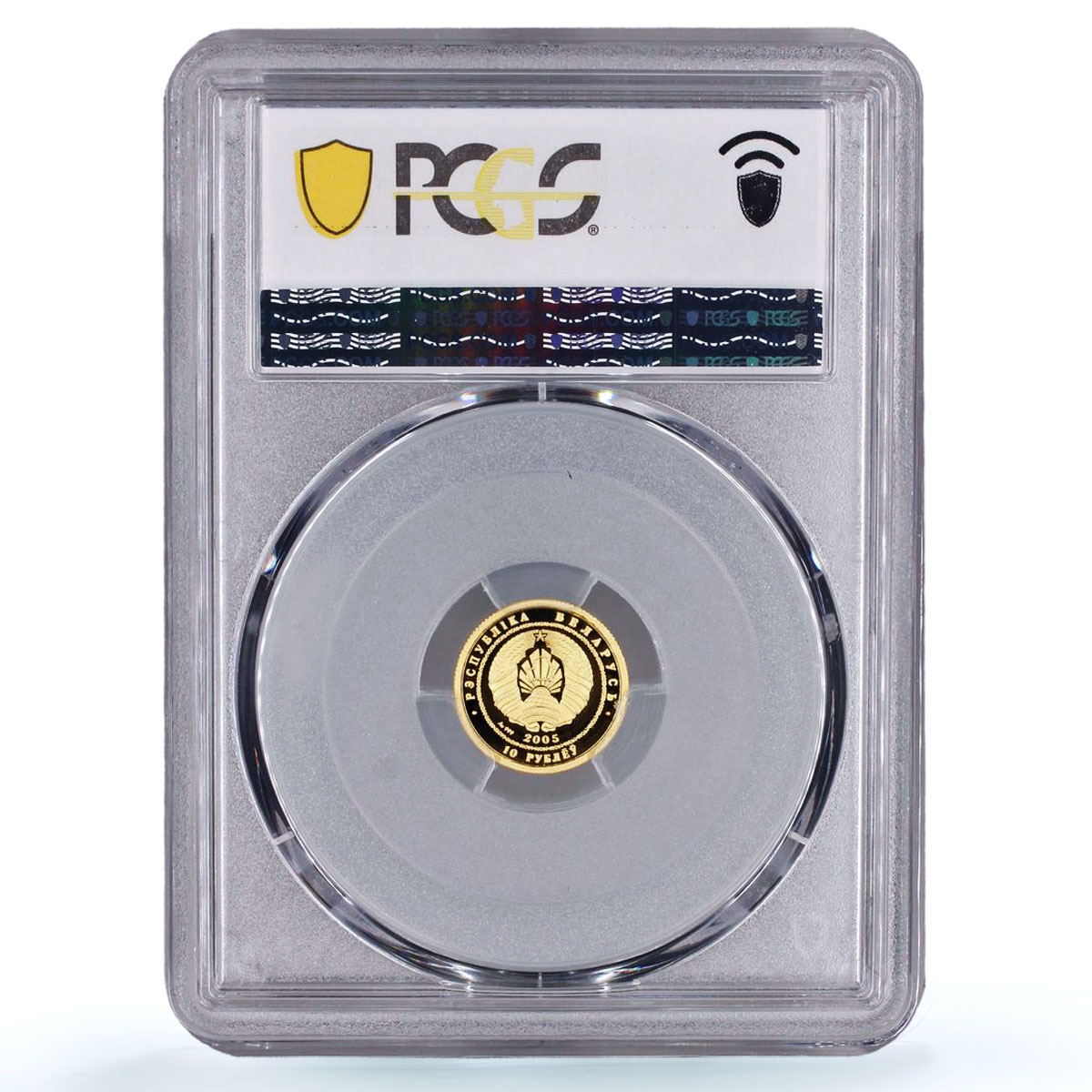 Belarus 10 roubles Ballet Dancer History Culture PR70 PCGS gold coin 2005
