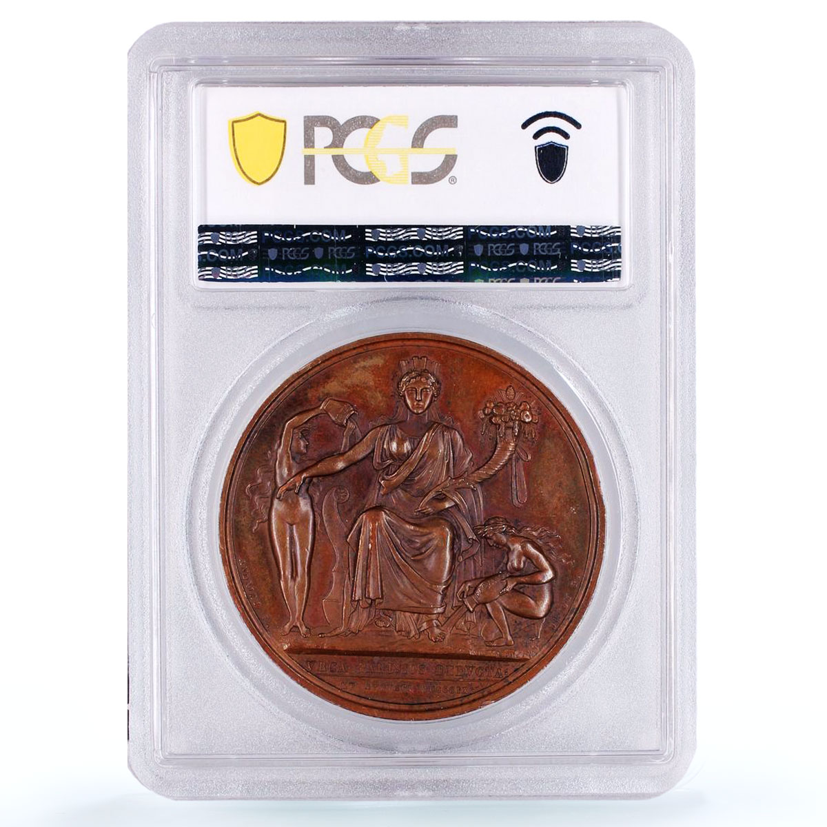 France Napoleon Ourcq Canal History Bramsen-868 SP63 PCGS bronze medal 1809