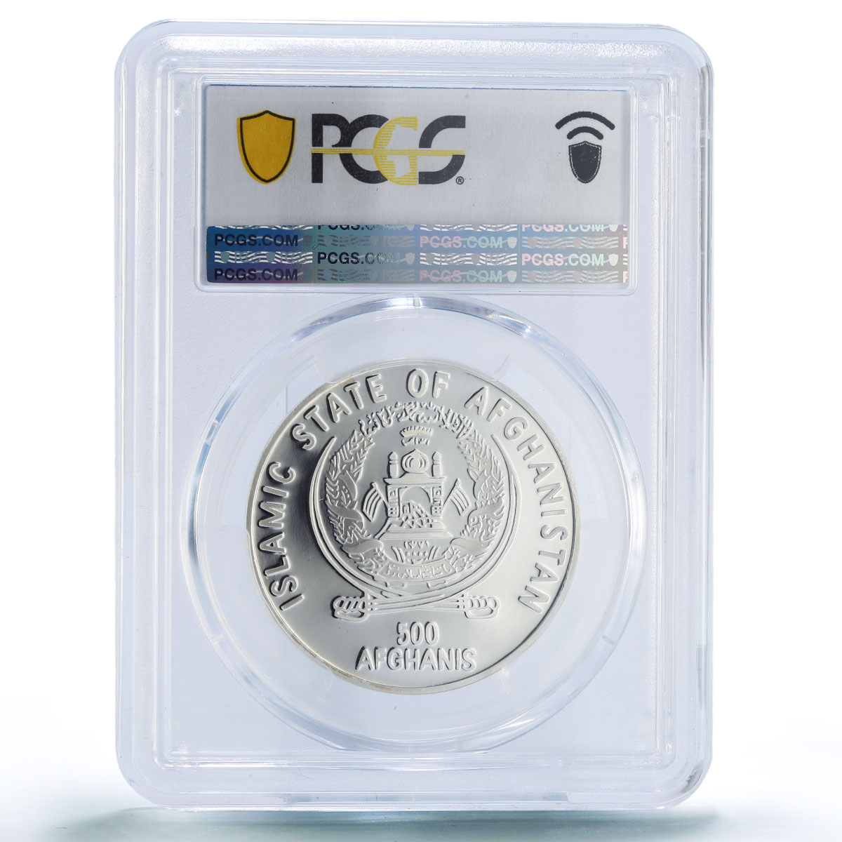 Afghanistan 500 afghanis Snow Leopard Wildlife Fauna PR68 PCGS silver coin 2000