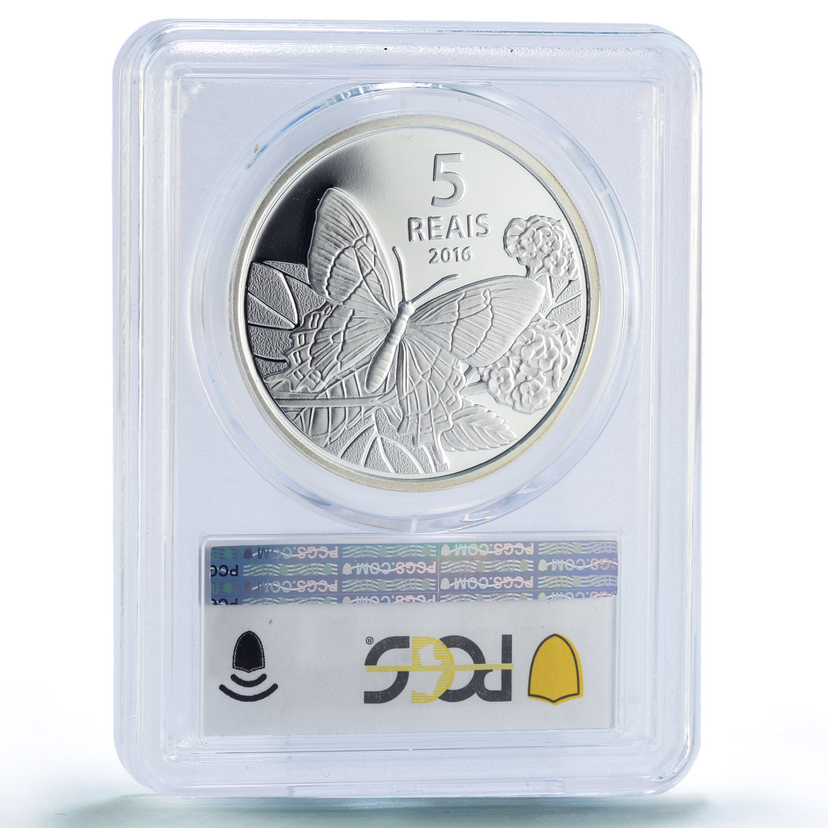 Brazil 5 reais Cycling Butterfly Rio Olympic Games PR69 PCGS silver coin 2016