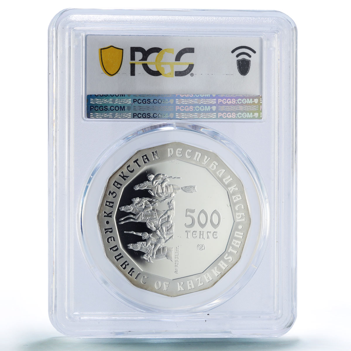 Kazakhstan 500 tenge Golden Deer Nomads Treasures Art PR70 PCGS silver coin 2004