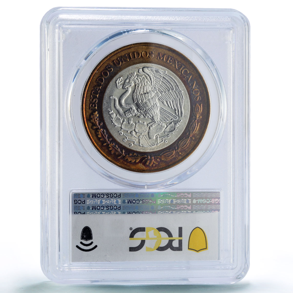 Mexico 50 pesos Ninos Nine Heroes Revolution History MS65 PCGS bimetal coin 1993