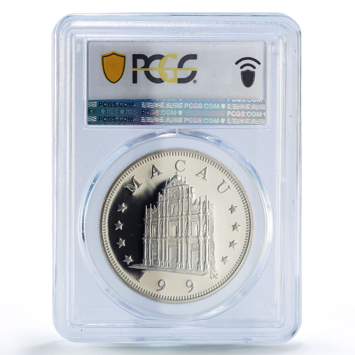 China Macau 100 patacas Dog Year Lunar Calendar PR68 PCGS silver coin 1994