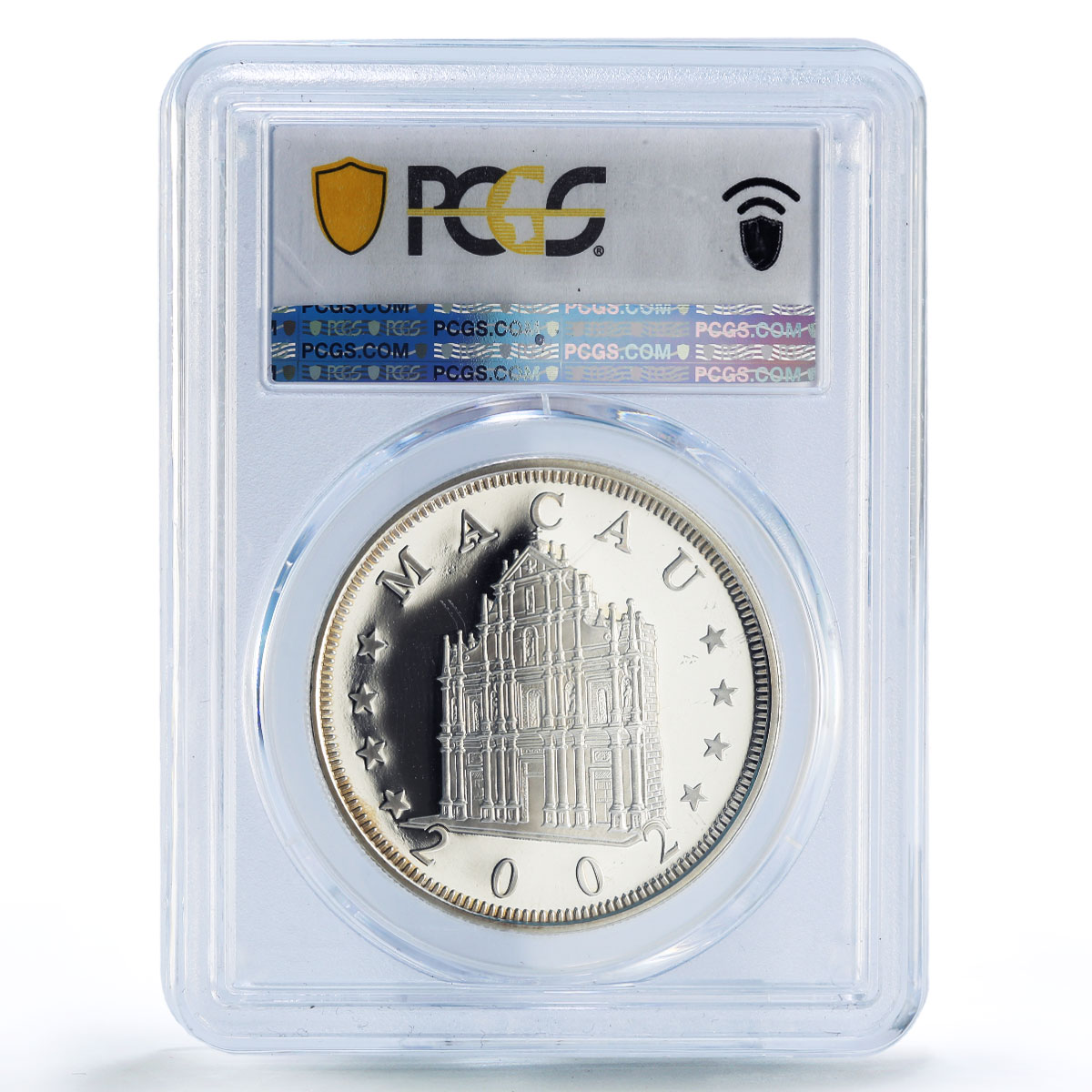 China Macau 100 patacas Horse Year Lunar Calendar PR68 PCGS silver coin 2002