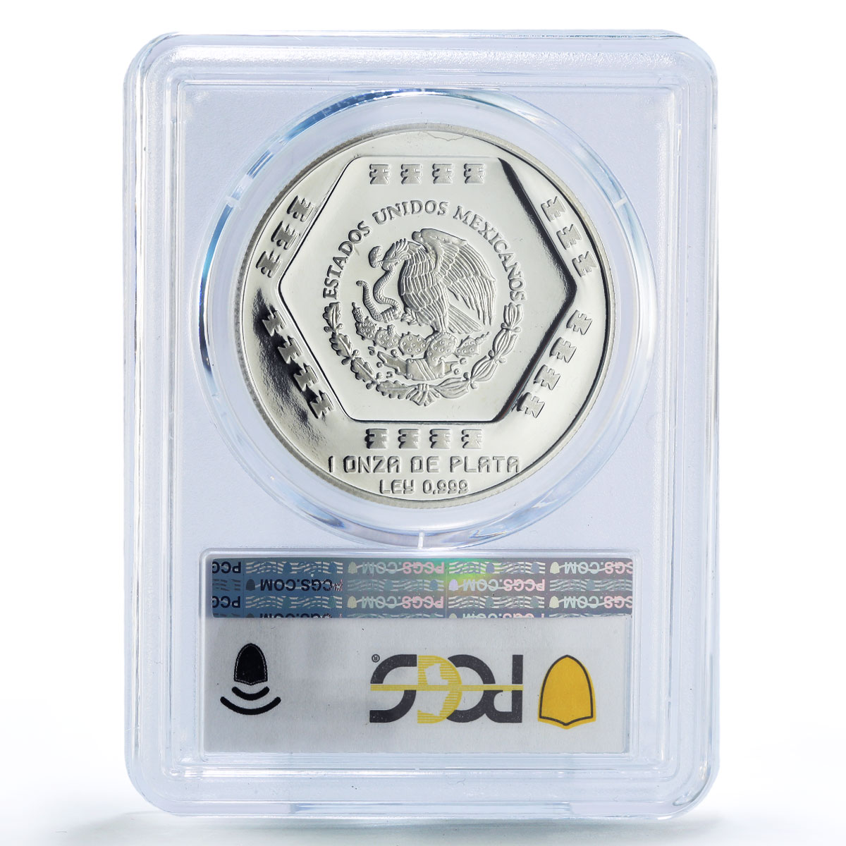 Mexico 5 pesos Chaac Mool Sculpture Precolombina Maya PR69 PCGS silver coin 1994