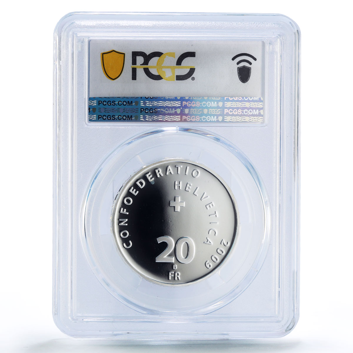 Switzerland 20 francs Brienz Rothorn Railway Trains PR69 PCGS silver coin 2009