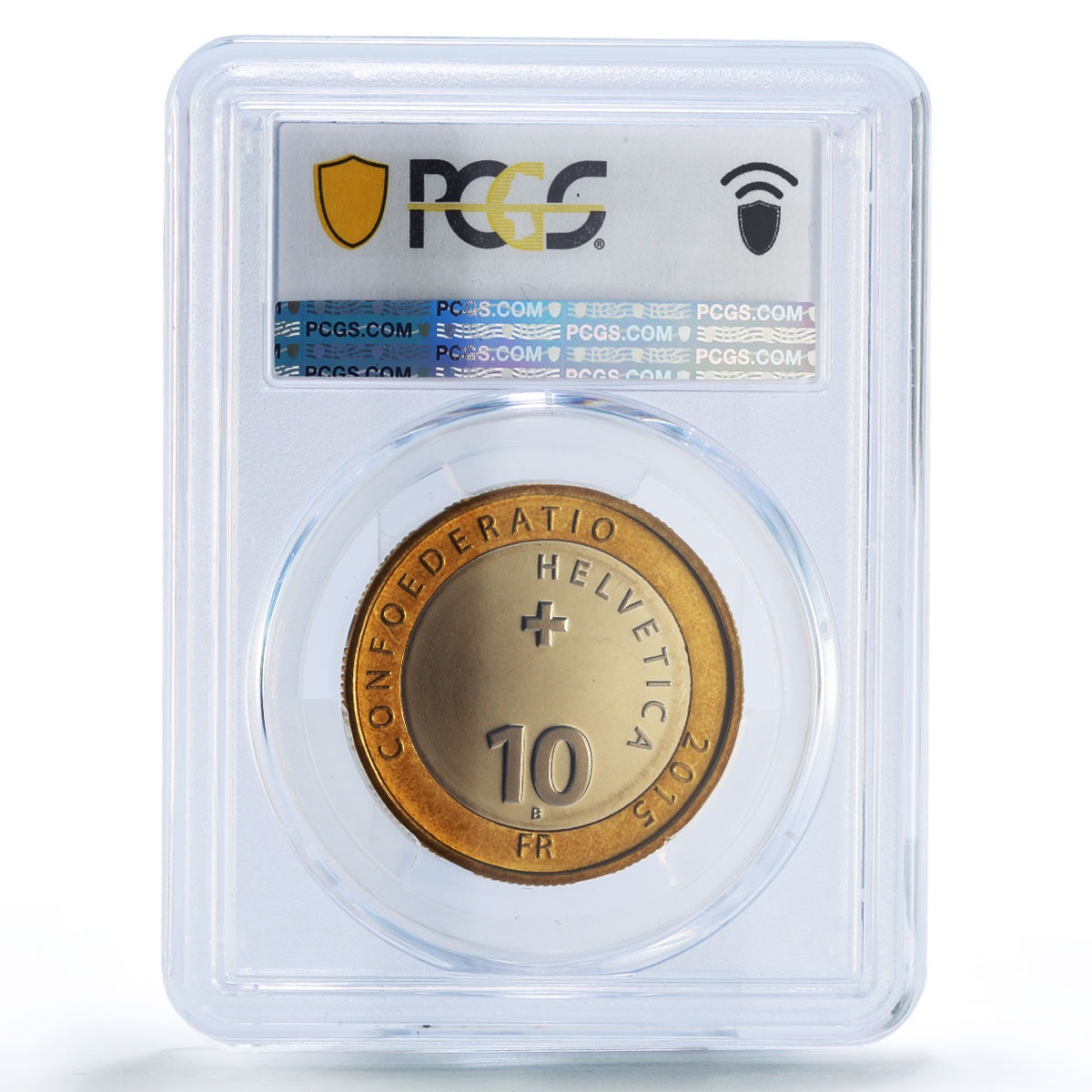 Switzerland 10 francs Return Alps Alpine Descent Horses MS69 PCGS coin 2015