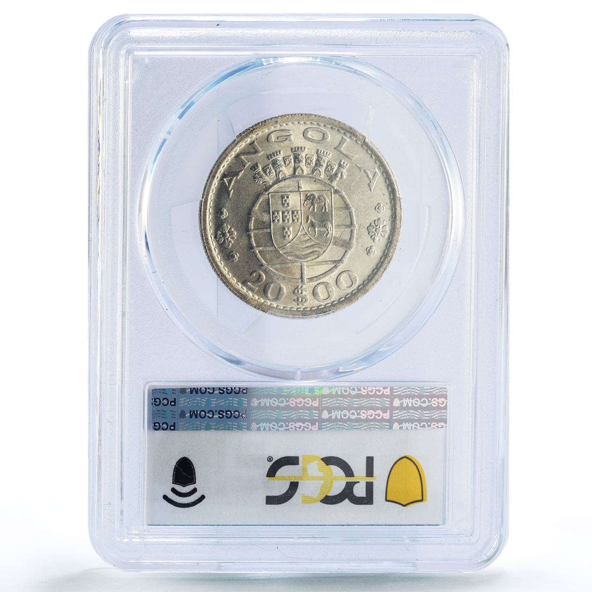 Angola 20 escudos Portugal Coinage KM-74 MS65 PCGS silver coin 1952