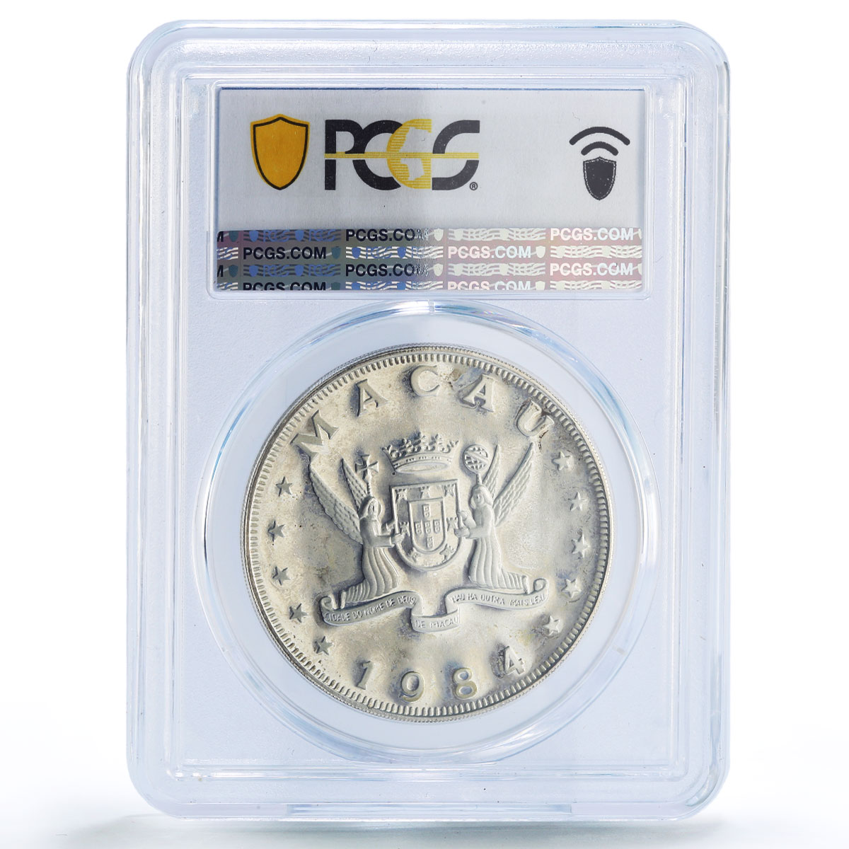 China Macau 100 patacas Rat Mouse Year Lunar Calendar PR66 PCGS silver coin 1984