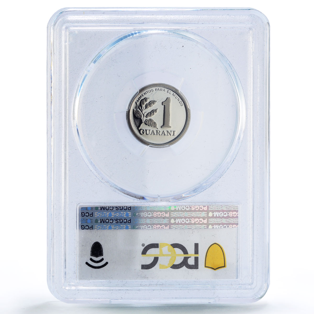 Paraguay 1 guarani FAO World Food Day Soldier Flower PR70 PCGS NiSteel coin 1980