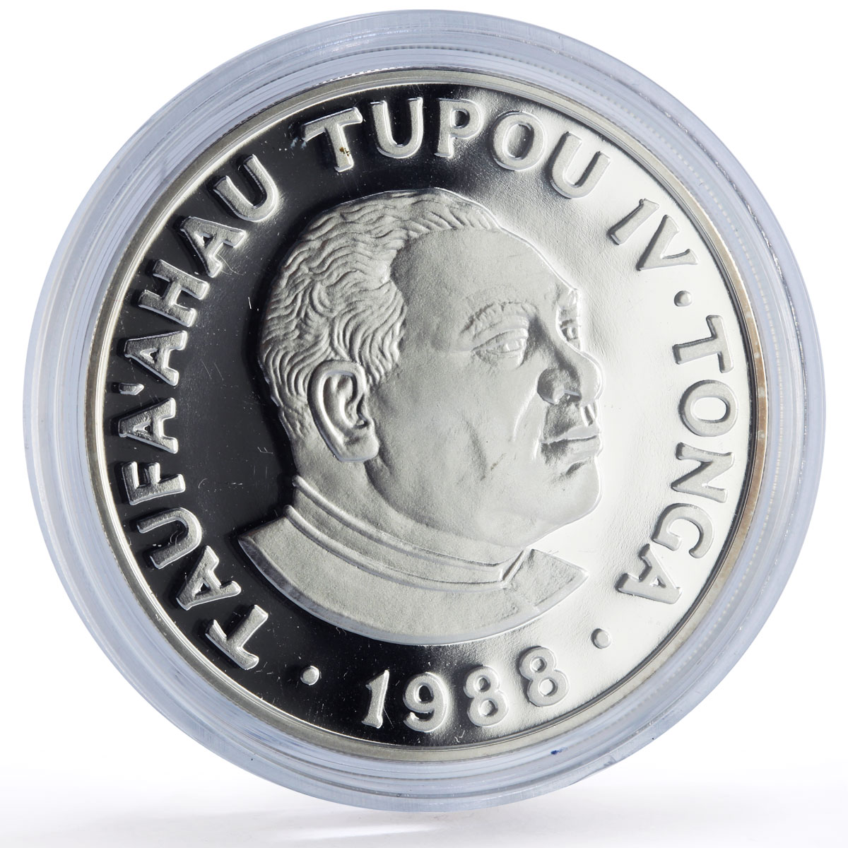 Tonga 1 paanga Runners Seoul Olympic Games Sports proof silver coin 1988