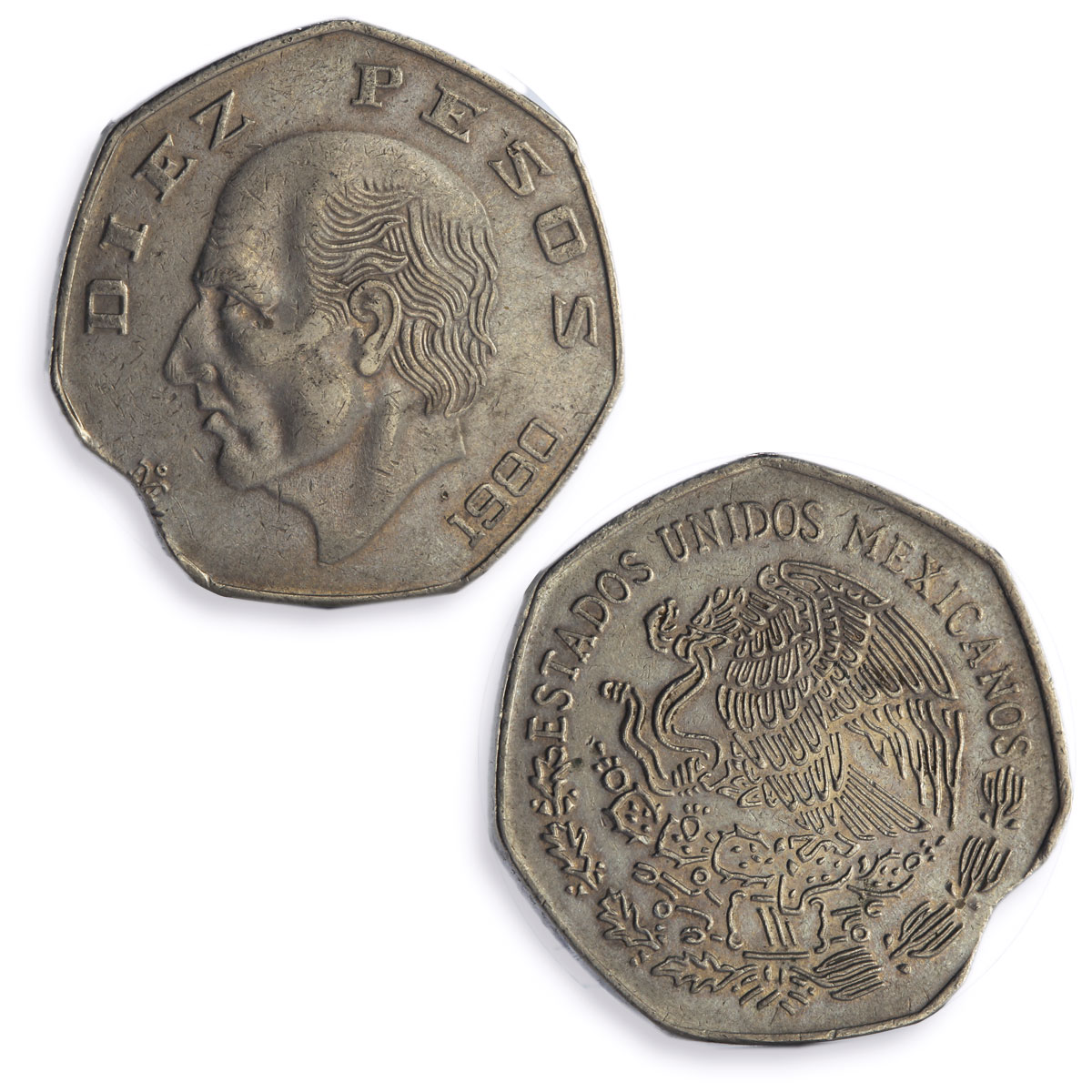 Mexico Various Pesos Set Republic Coinage Mint Errors coins 1980 - 1988