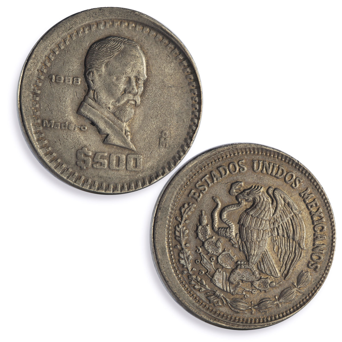 Mexico Various Pesos Set Republic Coinage Mint Errors coins 1980 - 1988