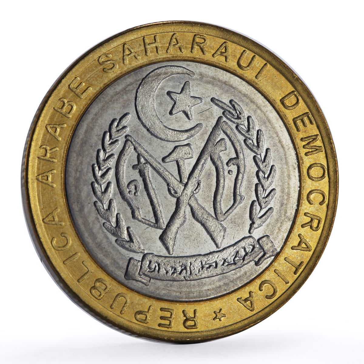 Saharawi 500 pesetas Pope John Paul II Juan Carlos I Fantasy bimetal coin 2010