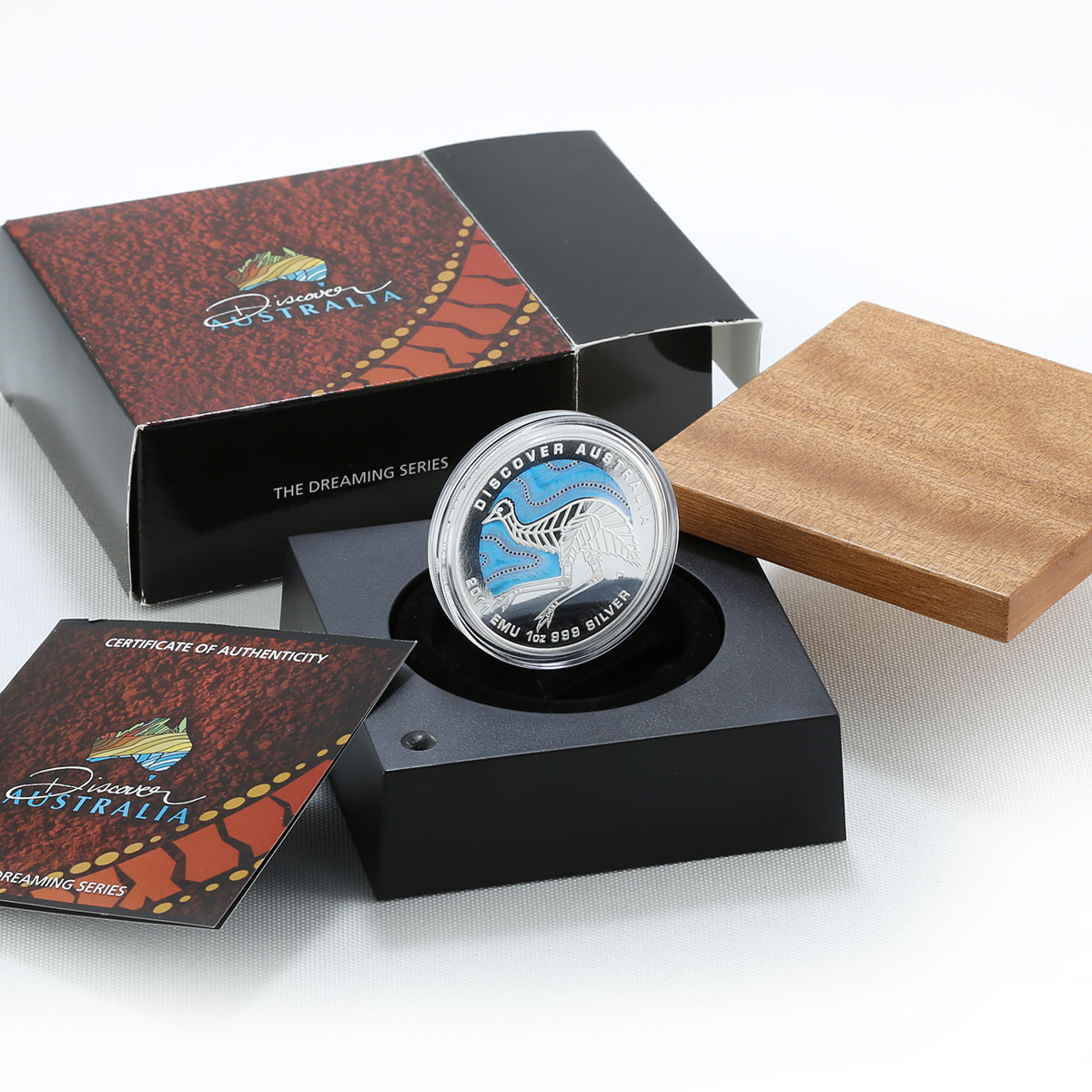 Australia 1 dollar Emu Discover Australia silver coin 2011