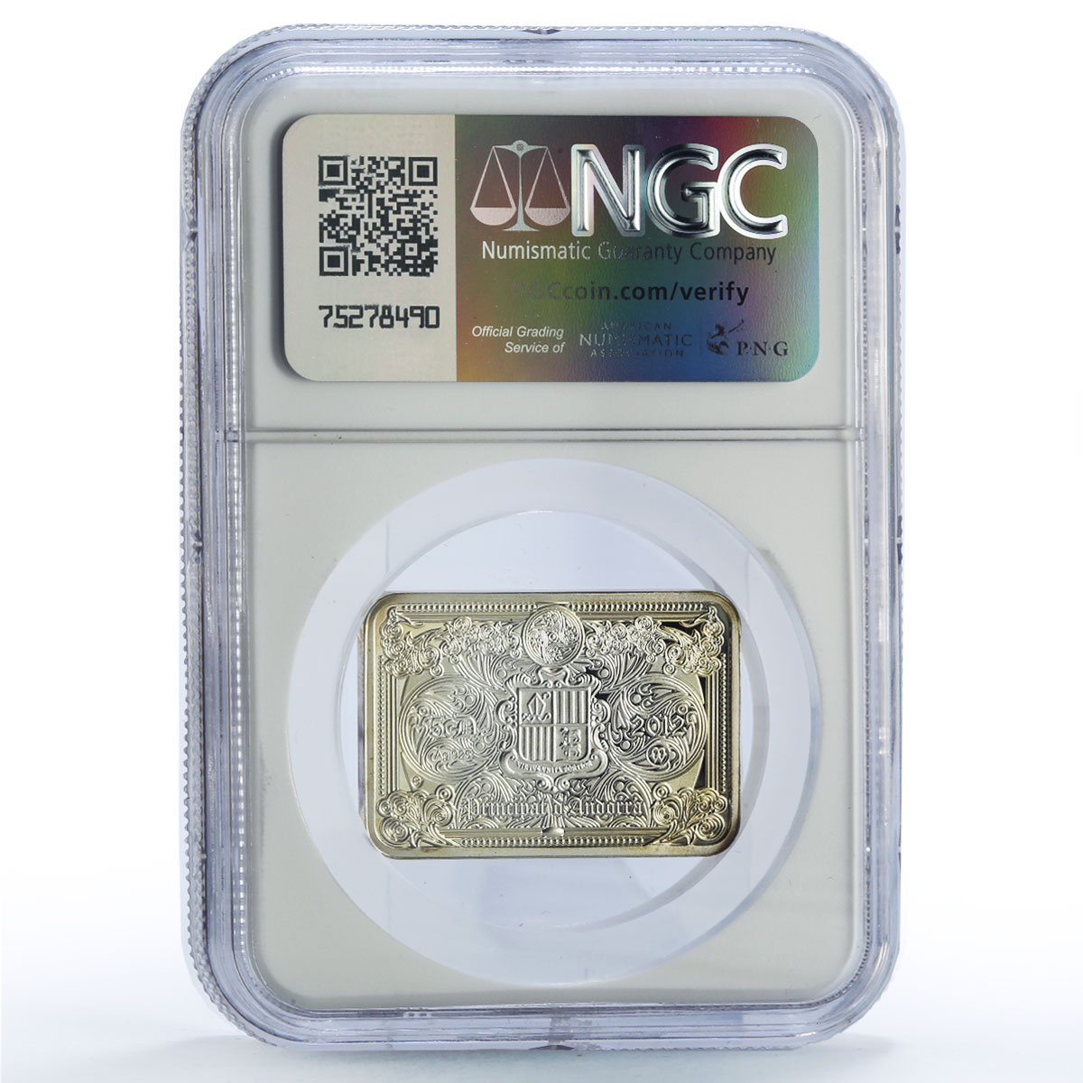 Andorra 5 diners Feeding Multitude Christ Wonders Art PF69 NGC silver coin 2012