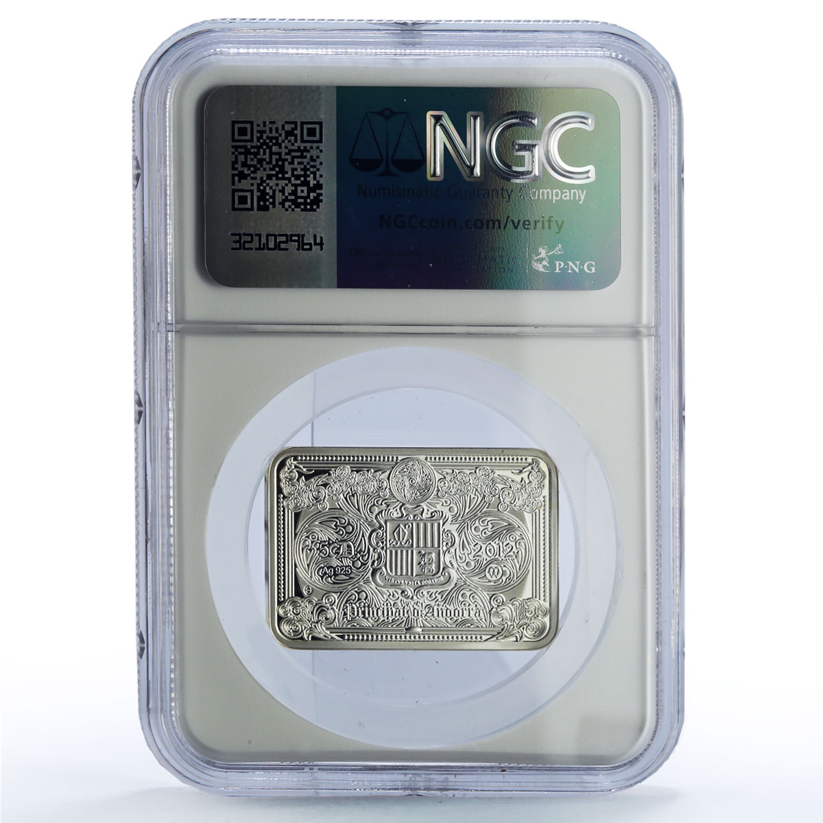 Andorra 5 diners Last Supper Chirst Wonders Art PF69 NGC silver coin 2012